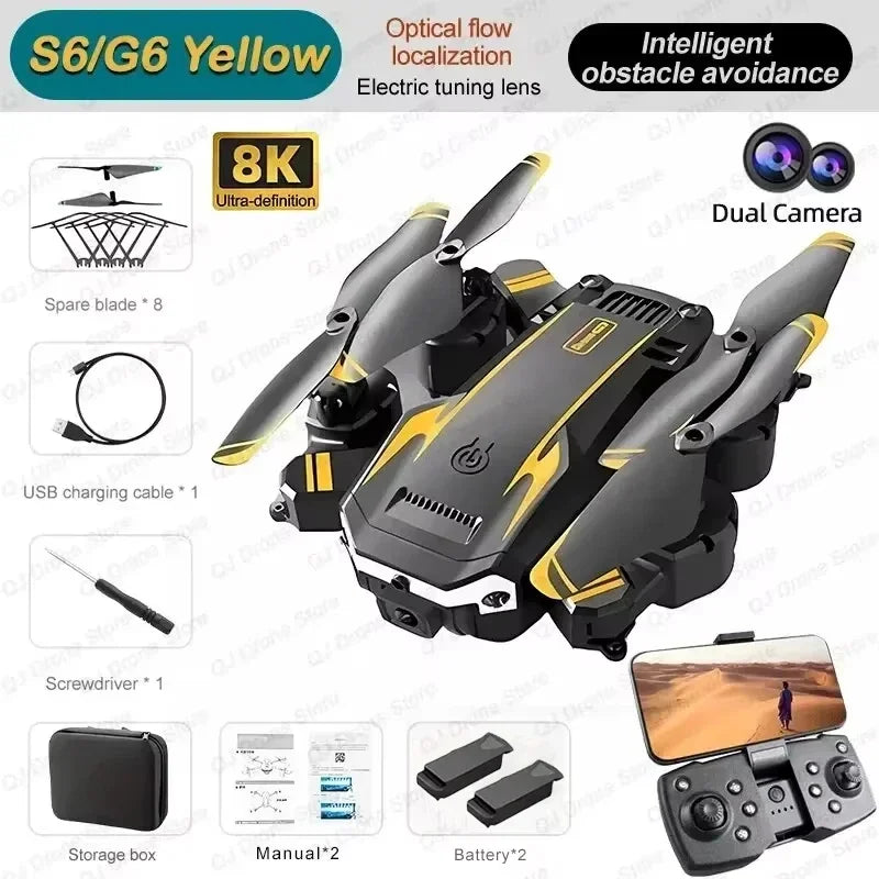 G6 Pro 4K HD Camera Drone | Foldable GPS FPV Quadcopter with Obstacle Avoidance